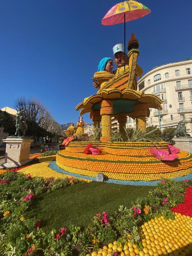 3 Pieces Des Jardins Parking Clim 1 Min Plage Mentona Zewnętrze zdjęcie